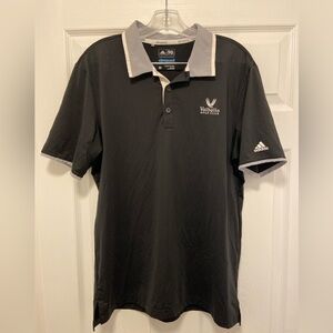 Adidas Valhalla Golf Club Mens Polo Medium Black Climacool